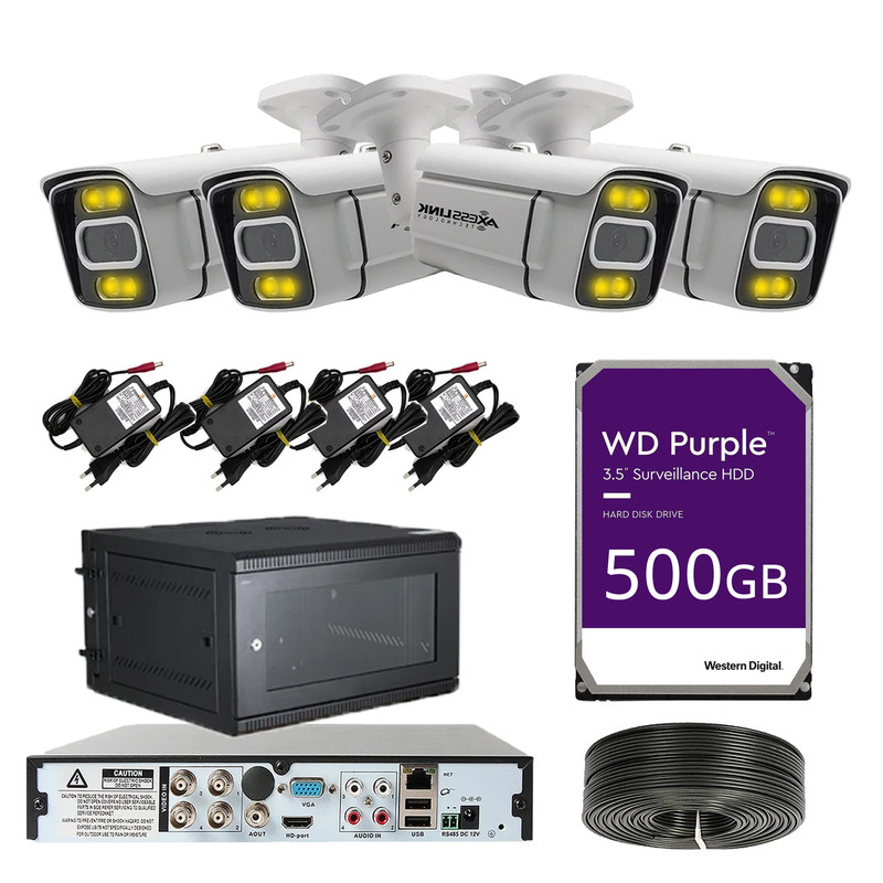 سیستم امنیتی مدل CAMERA 4 - AXESSLINK مجموعه 4 عددی