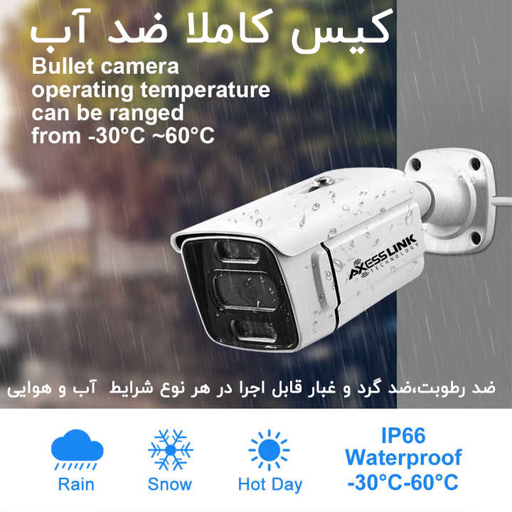 سیستم امنیتی کامل دوربین مداربسته اکسس لینک مدلAHD PACKAGE WARM 05 مجموعه 5 عددی