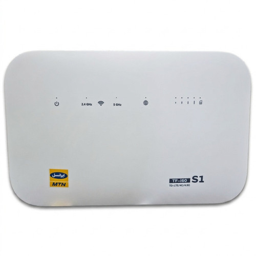 مودم 4G ایرانسل مدل TF-i60 S1 با پشتیبانی شبکههای 4G، 4.5G، TD-LTE و 3G، قابلیت اتصال همزمان 32 کاربر، پشتیبانی از 4 SSID مستقل و آنتن داخلی MIMO4x4