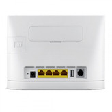 مودمروتر بی سیم 4G LTE Cat4 خانگی هوآوی مدل LTE CPE B315، نصب سیمکارت، سرعت دانلود تا 150 مگابیت بر ثانیه و آپلود تا 50 مگابیت بر ثانیه، اتصال همزمان 32 کاربر، دارای 3 پورت LAN و 1 پورت WAN/LAN، پورت USB و RJ-11 تلفن، امکان نصب 2 آنتن با کانکتور SMA